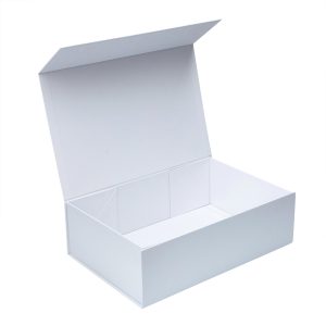 White Rigid Magnetic Box/ Plain Blank Box / Box/ Gift Hamper/Gift Box/Bridesmaid Box/ Home Hamper/Supplies/large Fits 2 bottles of wine